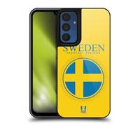 Head Case Designs Sweden Swedish Sverige Flag Flag Patches Set 2 Gel Armour Case [Military Grade Protection] Compatible With Samsung Galaxy A15