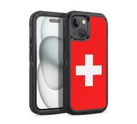 Head Case Designs Switzerland Swiss Schweiz Football World Flags Group 2 Ultra-Armoured Shockproof Case [Military Grade Protection] Compatible With Apple iPhone 15