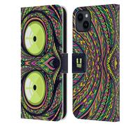 Head Case Designs Tarsier Aztec Animal Faces 2 Leather Wallet Case Compatible With Apple iPhone 15 Plus