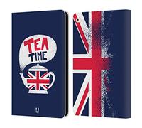 Head Case Designs Tea Time London Best Leather Wallet Case Compatible With Apple iPad Air 2 (2014)