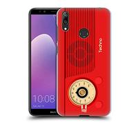 Head Case Designs Techno Vintage Radio Phone Hard Back Case for Huawei Y7 (2019)