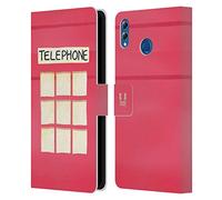 Head Case Designs Telephone Booth London Best Leather Book Wallet Case Cover Compatible For Huawei Honor 8X Max