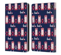 Head Case Designs Telephone Box And Taxi London Best Leather Wallet Case Compatible With Amazon Fire 7 2022