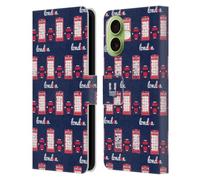 Head Case Designs Telephone Box And Taxi London Best Leather Wallet Case Compatible With Apple iPhone 17