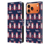 Head Case Designs Telephone Box And Taxi London Best Leather Wallet Case Compatible With Apple iPhone 17 Pro Max