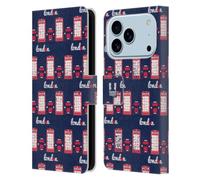 Head Case Designs Telephone Box And Taxi London Best Leather Wallet Case Compatible With Apple iPhone 17 Pro