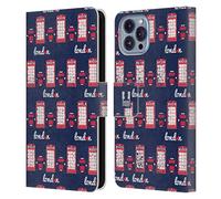Head Case Designs Telephone Box And Taxi London Best Leather Wallet Case Compatible With Apple iPhone 14