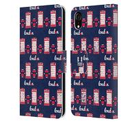 Head Case Designs Telephone Box And Taxi London Best Leather Wallet Case Compatible With Apple iPhone XR