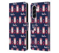 Head Case Designs Telephone Box And Taxi London Best Leather Wallet Case Compatible With Samsung Galaxy A56 5G