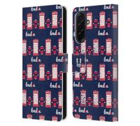 Head Case Designs Telephone Box And Taxi London Best Leather Wallet Case Compatible With Samsung Galaxy A36 5G
