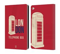 Head Case Designs Telephone Box London Best Leather Wallet Case Compatible With Apple iPad Air 2 (2014)