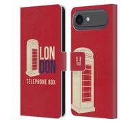 Head Case Designs Telephone Box London Best Leather Wallet Case Compatible With Apple iPhone 17 Air