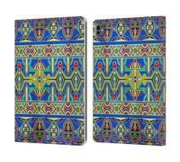 Head Case Designs Tibet Temple Drum Tibetan Pattern Leather Wallet Case Compatible With Apple iPad Pro 13 M4 2024
