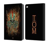 Head Case Designs Tom Skull Of Rock Leather Wallet Case Compatible With Apple iPad Air 2 (2014)