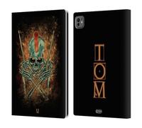 Head Case Designs Tom Skull Of Rock Leather Wallet Case Compatible With Apple iPad Pro 11 M4 2024