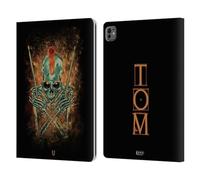 Head Case Designs Tom Skull Of Rock Leather Wallet Case Compatible With Apple iPad Pro 13 M4 2024