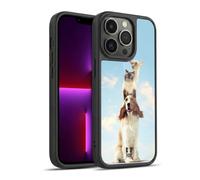 Head Case Designs Totem Animals On Rope Funny Animals Gel Armour Case [Military Grade Protection] Compatible With Apple iPhone 13 Pro