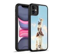 Head Case Designs Totem Animals On Rope Funny Animals Gel Armour Case [Military Grade Protection] Compatible With Apple iPhone 11