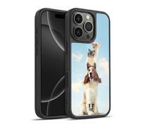 Head Case Designs Totem Animals On Rope Funny Animals Gel Armour Case [Military Grade Protection] Compatible With Apple iPhone 16 Pro