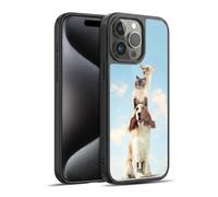 Head Case Designs Totem Animals On Rope Funny Animals Gel Armour Case [Military Grade Protection] Compatible With Apple iPhone 15 Pro Max