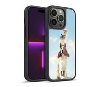 Head Case Designs Totem Animals On Rope Funny Animals Gel Armour Case [Military Grade Protection] Compatible With Apple iPhone 14 Pro