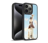 Head Case Designs Totem Animals On Rope Funny Animals Gel Armour Case [Military Grade Protection] Compatible With Apple iPhone 15 Pro