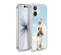 Head Case Designs Totem Animals On Rope Funny Animals Gel Case [Military Grade Protection] Compatible with Apple iPhone 17 and Compatible with MagSafe