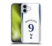 Head Case Designs Tottenham Hotspur F.C. 202526 Players Home Kit 2nd Group Richarlison Soft Gel Case for Apple iPhone 16 Plus
