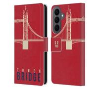 Head Case Designs Tower Bridge London Best Leather Wallet Case Compatible With Samsung Galaxy S26 Plus