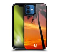 Head Case Designs Tropical Sunset Under The Red Sky Beautiful Beaches Gel Armour Case [Military Grade Protection] Compatible With Apple iPhone 12 / iPhone 12 Pro
