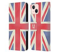 Head Case Designs Union Jack London Best Leather Book Wallet Case Cover Compatible With Apple iPhone 13