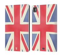 Head Case Designs Union Jack London Best Leather Wallet Case Compatible With Apple iPad Pro 11 M4/M5 2024/2025