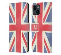 Head Case Designs Union Jack London Best Leather Wallet Case Compatible With Apple iPhone 15