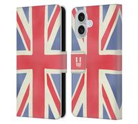 Head Case Designs Union Jack London Best Leather Wallet Case Compatible With Apple iPhone 16