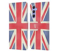 Head Case Designs Union Jack London Best Leather Wallet Case Compatible With Samsung Galaxy A34 5G