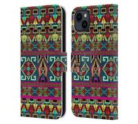 Head Case Designs Vase Decor Tibetan Pattern Leather Wallet Case Compatible With Apple iPhone 15 Plus