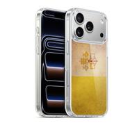 Head Case Designs Vatican Vintage Flags Set 2 Gel Case [Military Grade Protection] Compatible with Apple iPhone 17 Pro and Compatible with MagSafe