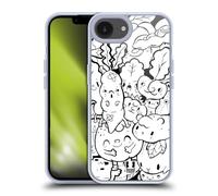 Head Case Designs Vegetables Doodle Galore Gel Case [Military Grade Protection] Compatible with Apple iPhone 16e and Compatible with MagSafe