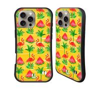 Head Case Designs Watermelon And Flamingo Tropical Paradise Hybrid Case Compatible With Apple iPhone 16 Pro Max