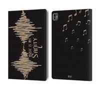 Head Case Designs Wave All About Music Leather Wallet Case Compatible With Apple iPad Pro 13 M4 2024