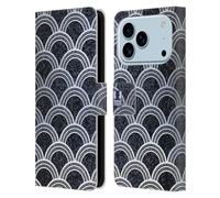 Head Case Designs Wave Scales Textured Art Deco Patterns Leather Wallet Case Compatible With Apple iPhone 17 Pro