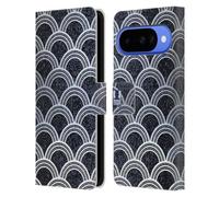 Head Case Designs Wave Scales Textured Art Deco Patterns Leather Wallet Case Compatible With Google Pixel 10