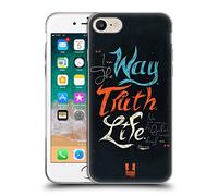 Head Case Designs Way Truth Life Christian Typography Series 2 Gel Case [Military Grade Protection] Compatible with Apple iPhone 7/8 / SE 2020 & 2022 and Compatible with MagSafe