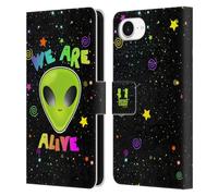 Head Case Designs We Are Alive Aliens Leather Wallet Case Compatible With Apple iPhone 16e