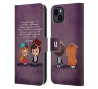 Head Case Designs Weirdness Aglow With Love Leather Wallet Case Compatible With Apple iPhone 15 Plus