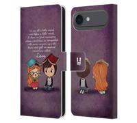 Head Case Designs Weirdness Aglow With Love Leather Wallet Case Compatible With Apple iPhone 17 Air