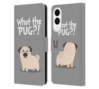 Head Case Designs What Grey Piper The Pug Leather Wallet Case Compatible With Samsung Galaxy S25 Edge