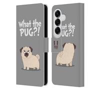 Head Case Designs What Grey Piper The Pug Leather Wallet Case Compatible With Samsung Galaxy S26