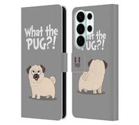 Head Case Designs What Grey Piper The Pug Leather Wallet Case Compatible With Samsung Galaxy S26 Ultra