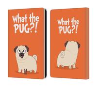 Head Case Designs What Orange Piper The Pug Leather Wallet Case Compatible With Amazon Kindle Paperwhite 6